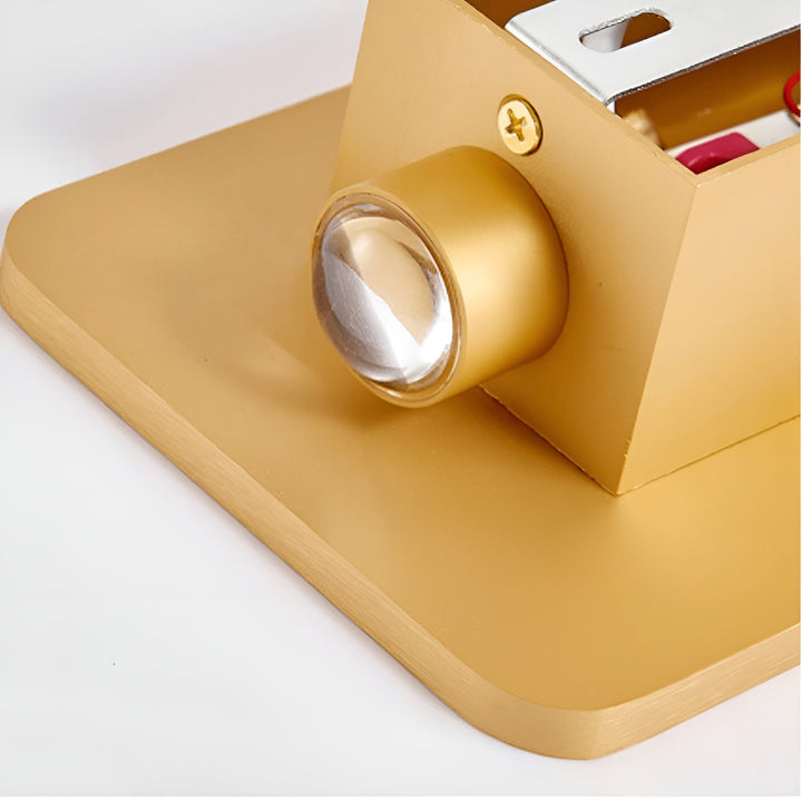 Nowoczesna prostokątna lampa ścienna LED, design do wnętrz, solidny aluminiowy kinkiet, idealny do korytarzy i klatek schodowych.