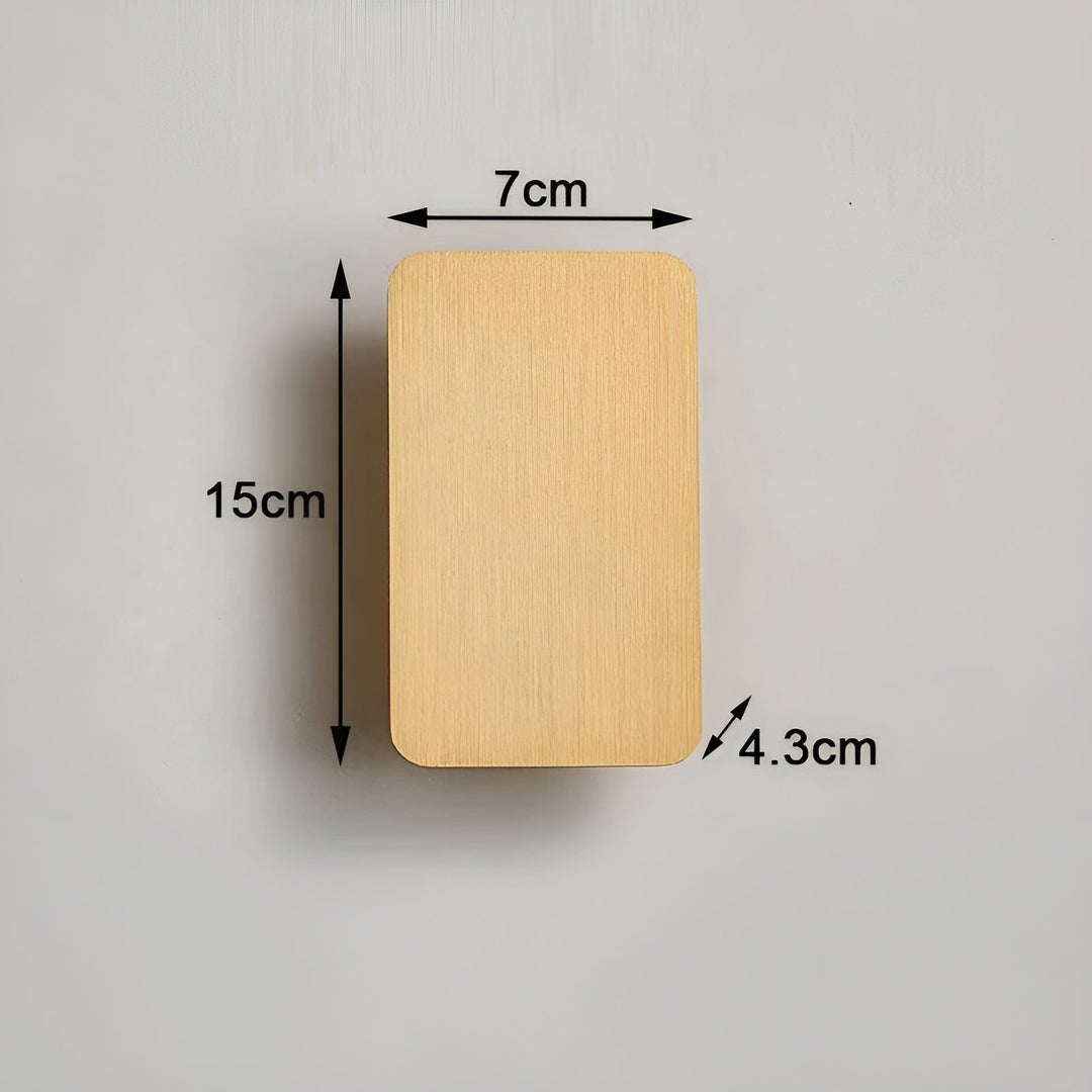 Nowoczesna prostokątna lampa ścienna LED, design do wnętrz, solidny aluminiowy kinkiet, idealny do korytarzy i klatek schodowych.