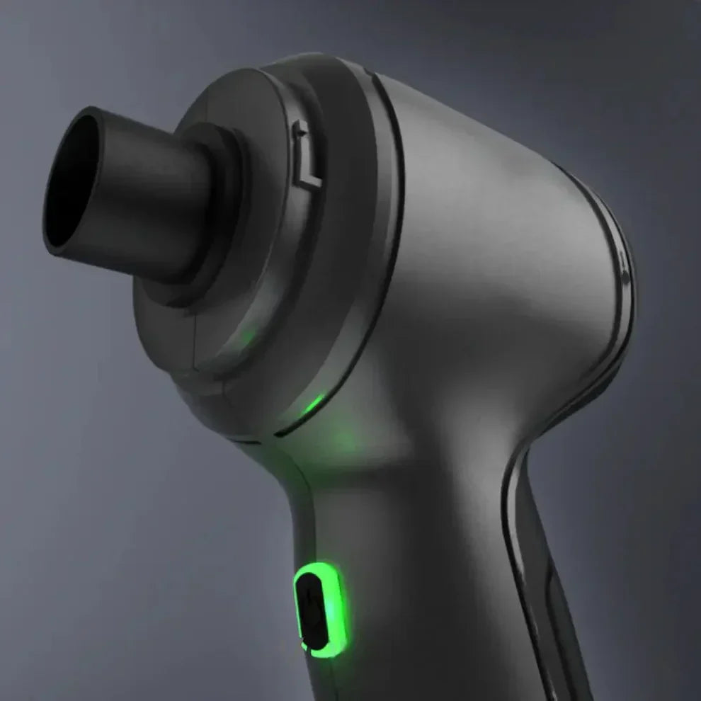 Kompaktowy odkurzacz i dmuchawa 2w1 Vertex Pro do skutecznego czyszczenia samochodu i domu, zmywalny filtr, ładowanie USB-C.