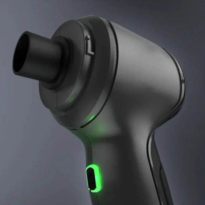 Kompaktowy odkurzacz i dmuchawa 2w1 Vertex Pro do skutecznego czyszczenia samochodu i domu, zmywalny filtr, ładowanie USB-C.