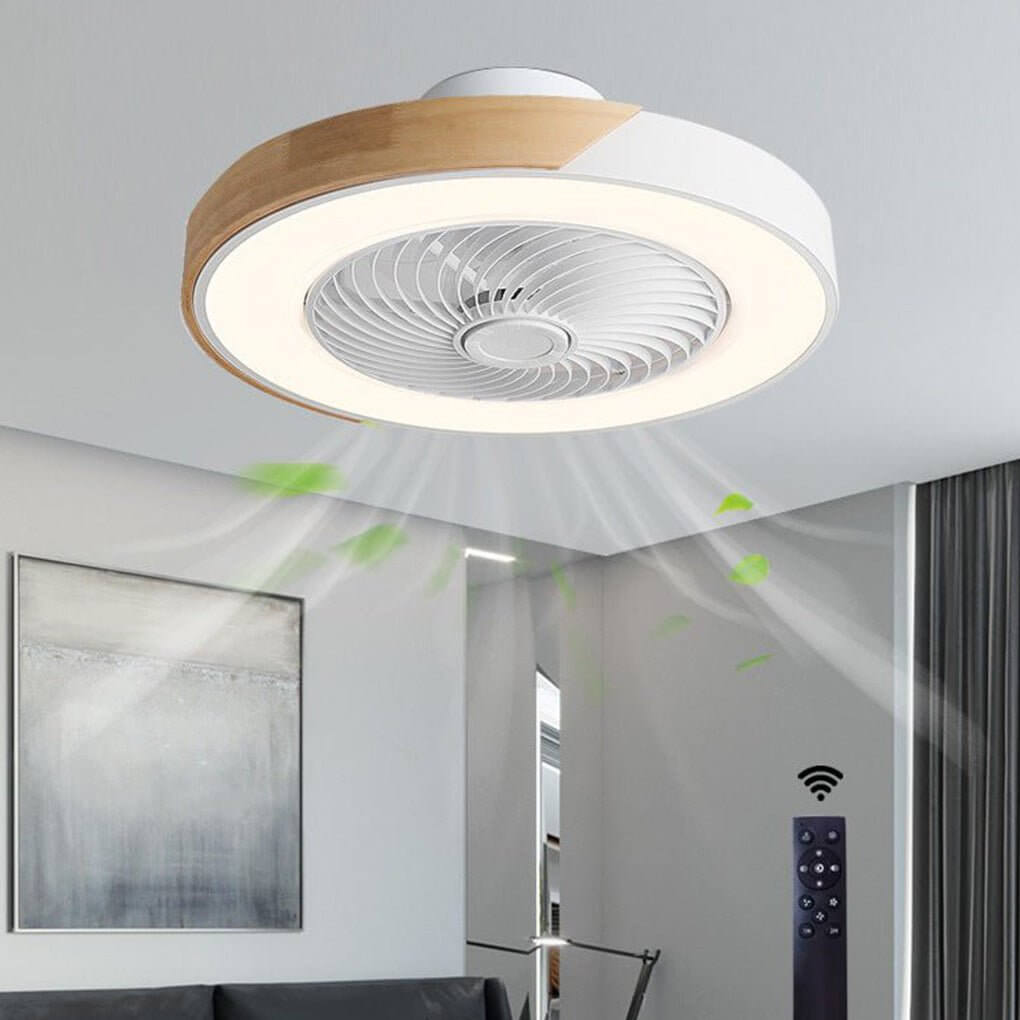 Wentylator Sufitowy LED Okrągły Kwadratowy Cichy