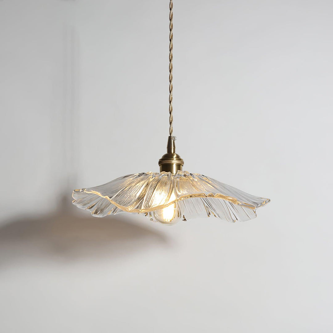 Szklana Lampa Wisząca Kwiatowa - Dekoracja Wnętrz