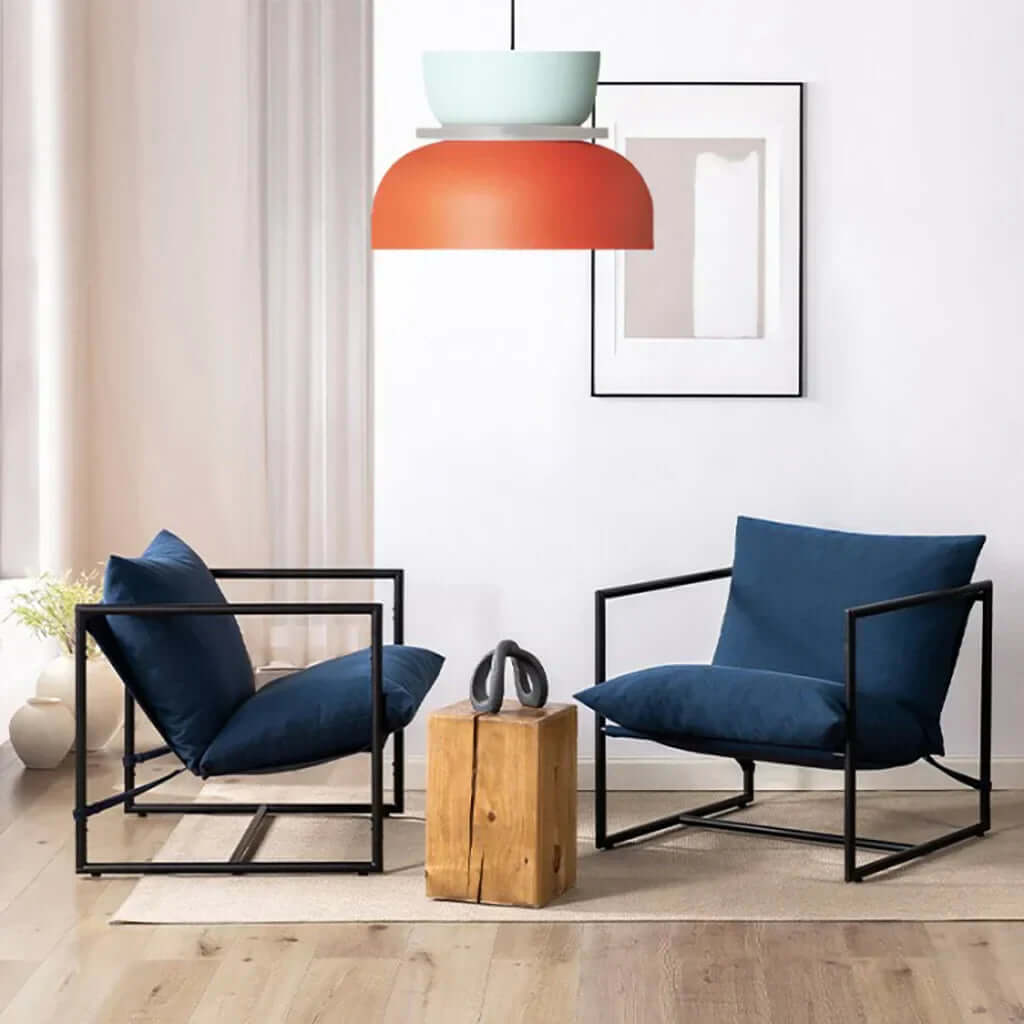 Nordycka lampa wisząca Dulcy z blokami kolorów