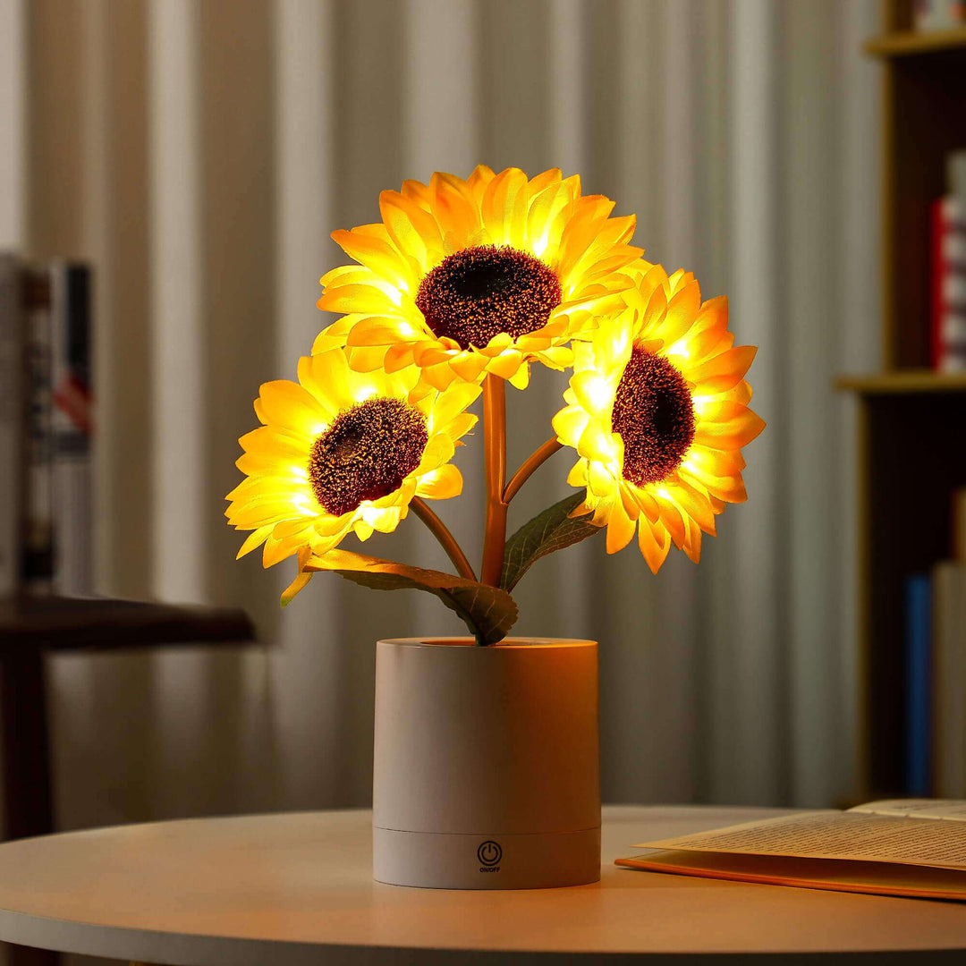 Błyszcząca Lampa Słonecznikowa