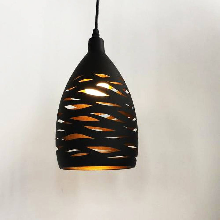 Metalowe Lampy Wiszące Besson z Wzorami