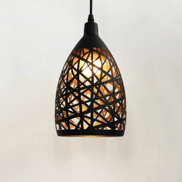 Industrialna metalowa lampa wisząca - oświetlenie wnętrz