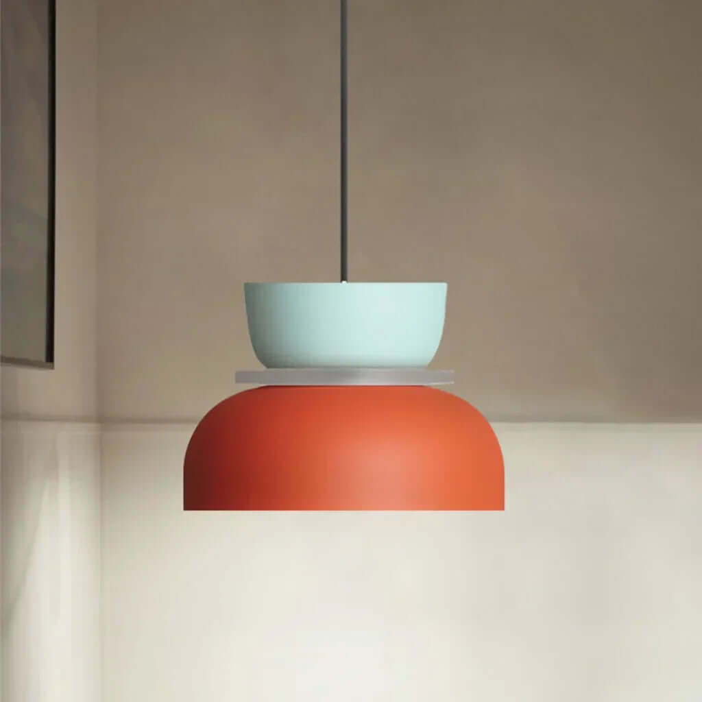 Nordycka lampa wisząca Dulcy z blokami kolorów