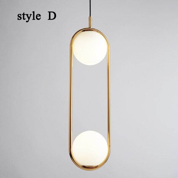 Szklana Lampa Wisząca Harmony