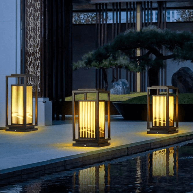 Zewnętrzna Lampa Solarna - Nowoczesne Oświetlenie Ogrodowe