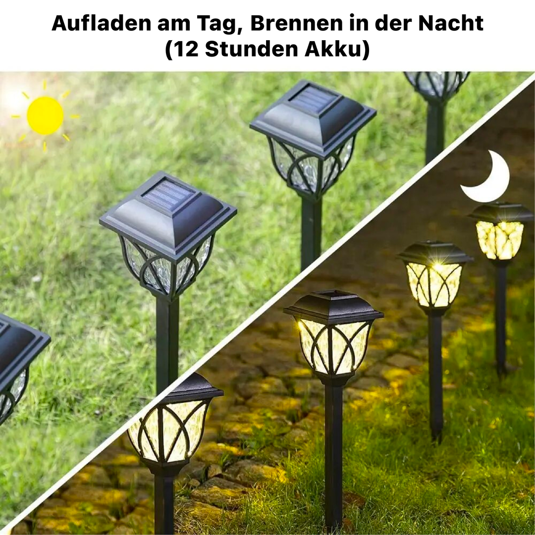 Zestaw 2+2 Gratis | Solarna lampa ogrodowa