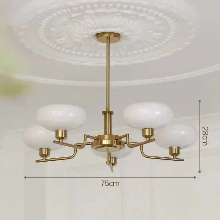 Średniowieczna Lampa Sufitowa Bauhaus z 3 światłami