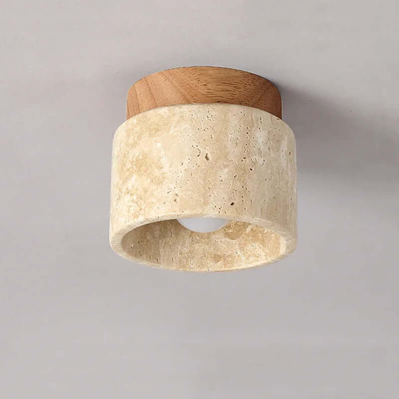 Minimalistyczna Kremowa Lampa Sufitowa w Stylu Japońskim