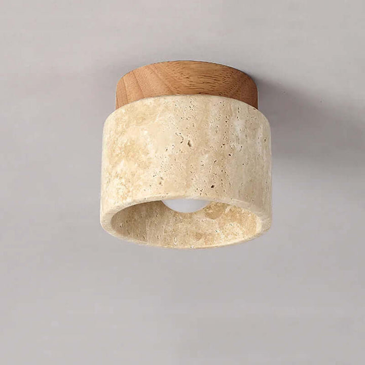 Minimalistyczna Kremowa Lampa Sufitowa w Stylu Japońskim