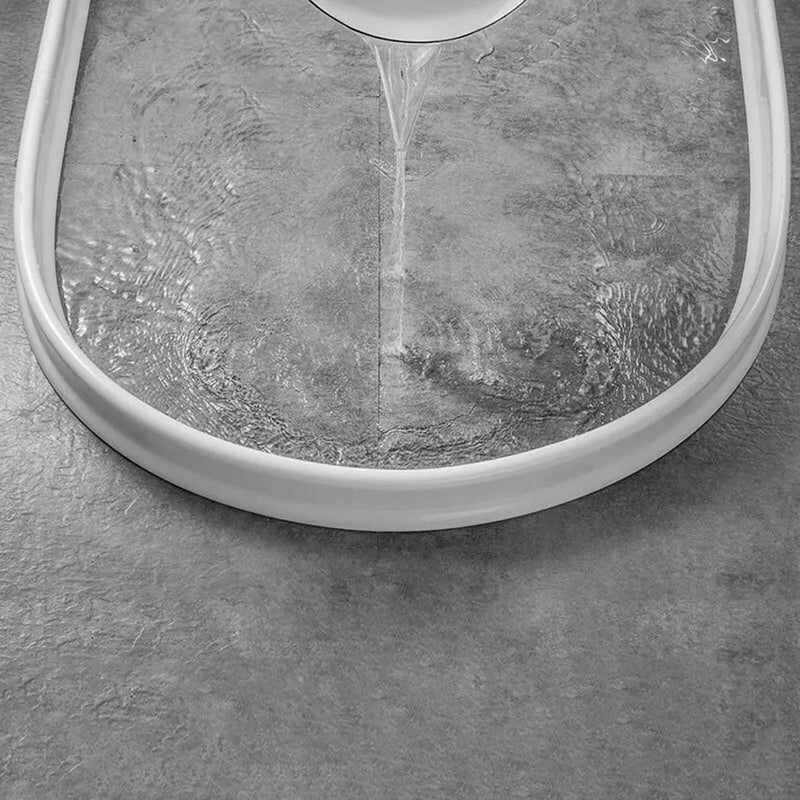 Elastyczna, wodoodporna silikonowa bariera prysznicowa, łatwa do zainstalowania, aby zapobiegać wyciekom wody.