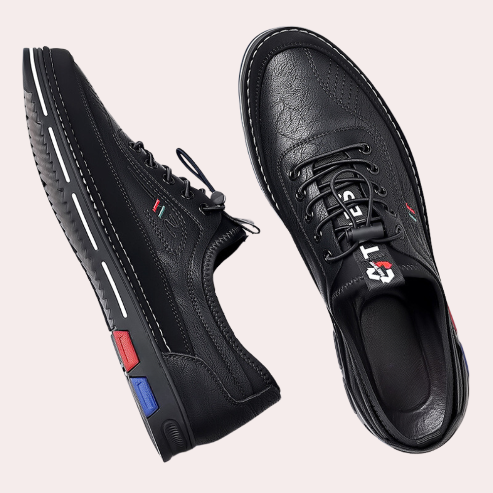 Eleganckie, lekkie i wszechstronne czarne sneakersy męskie o ponadczasowym designie, pasujące do każdego stylu.