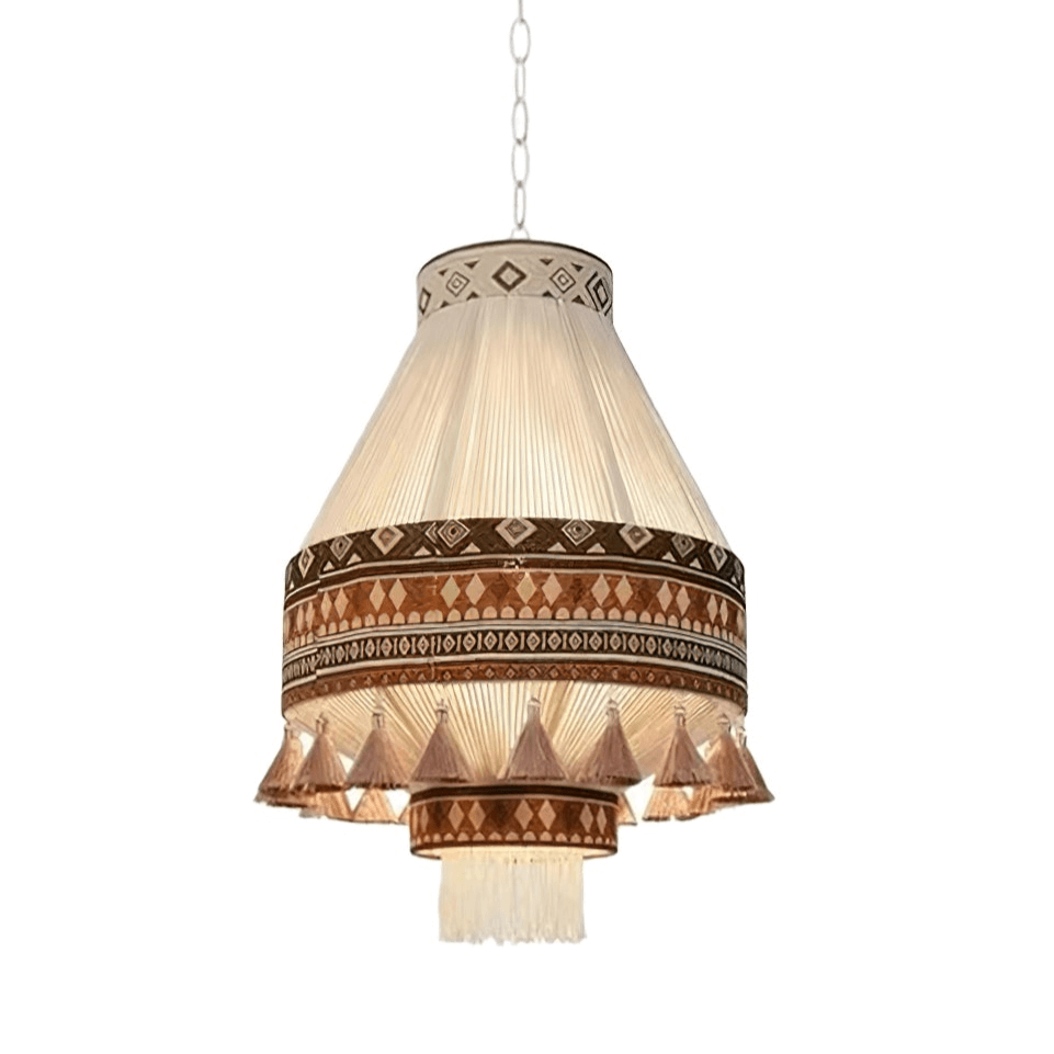 Ręcznie robiona lampa boho