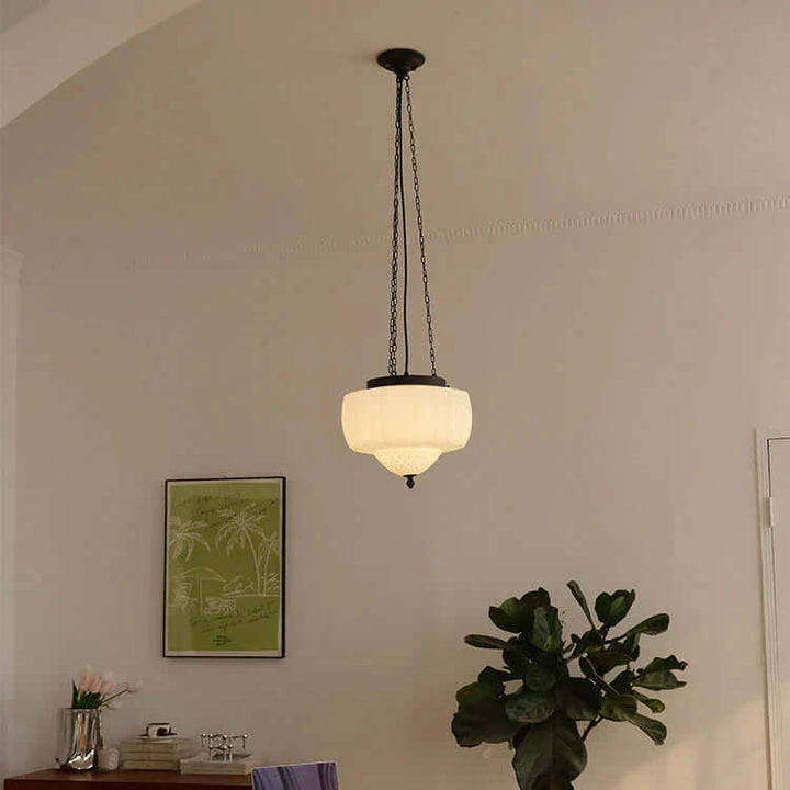 Minimalistyczna Biała Lampa Wisząca - Oświetlenie Designerskie