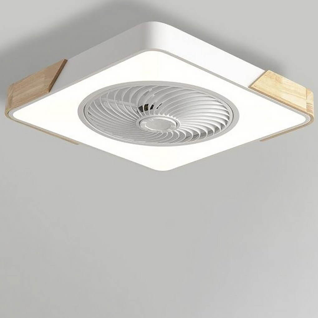 Wentylator Sufitowy LED Okrągły Kwadratowy Cichy