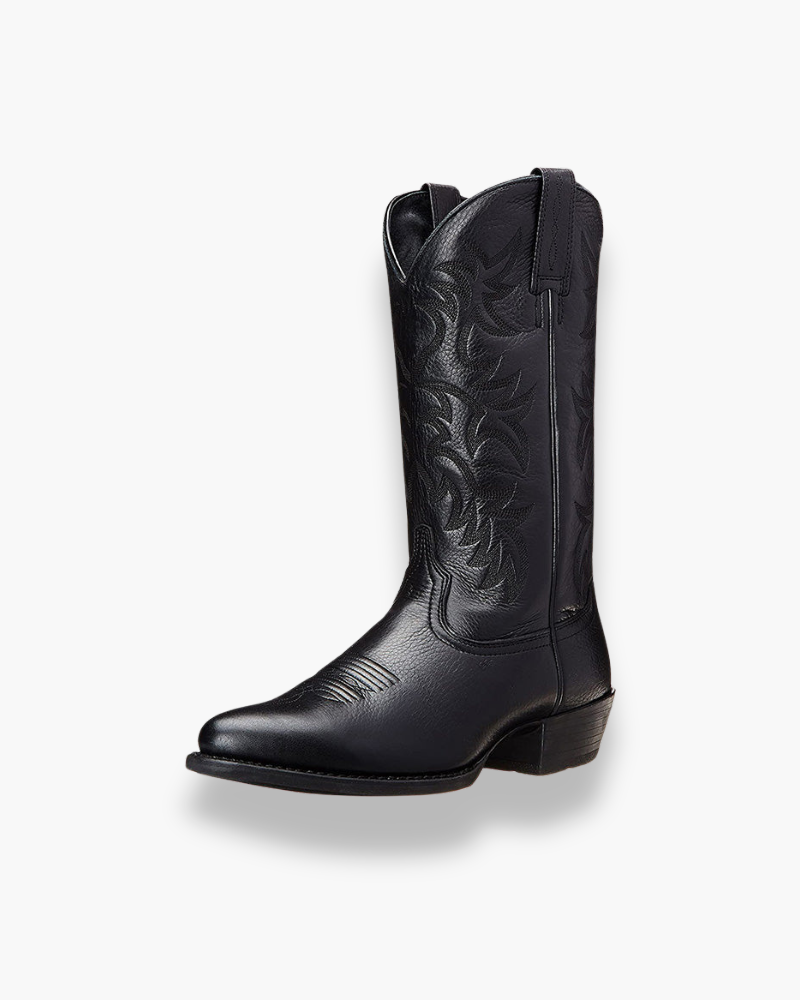 Kowbojki damskie western eleganckie, skórzane brązowe, staranne szwy, ponadczasowy styl, wyhoda premium
