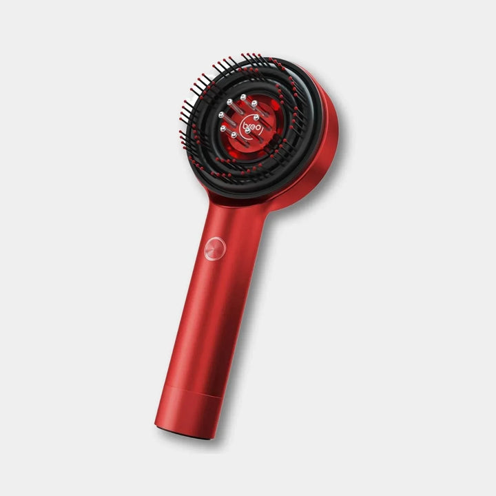 Elektryczna szczotka do masażu skóry głowy LED, ergonomiczny design, różne tryby, idealna do relaksującej pielęgnacji włosów.