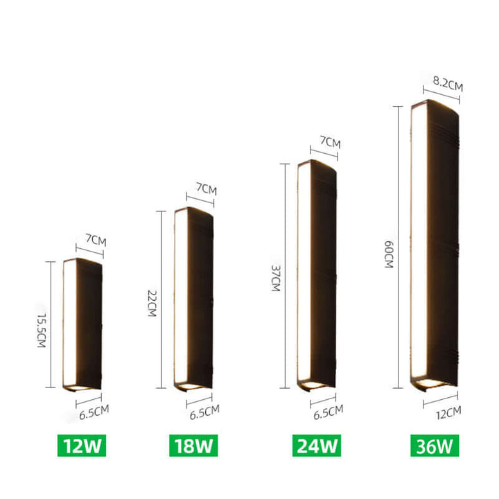 Zewnętrzna Wodoodporna Lampa Ścienna LED - Oświetlenie Tarasu, Ogrodu
