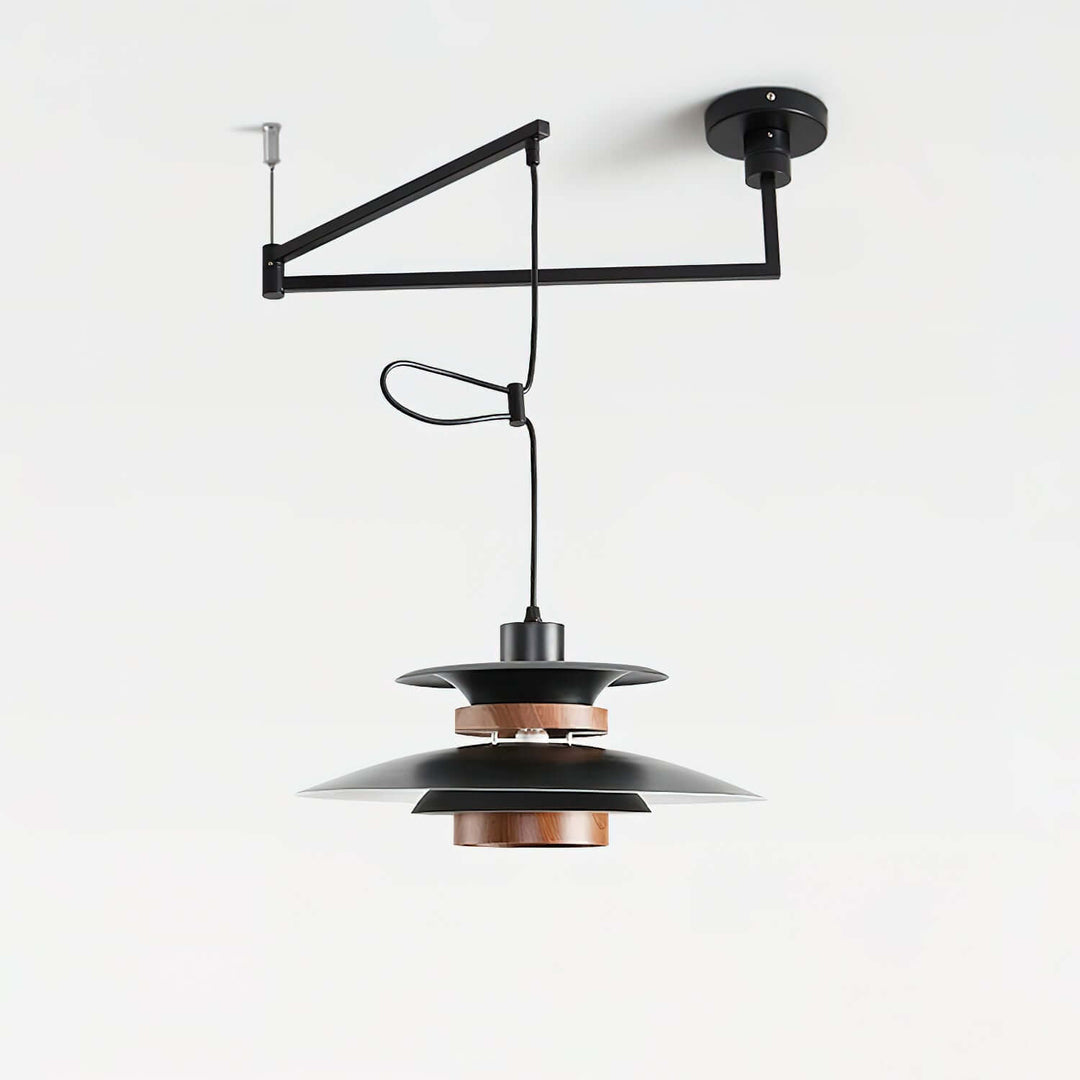 Lampa wisząca Mercero z obrotowym ramieniem