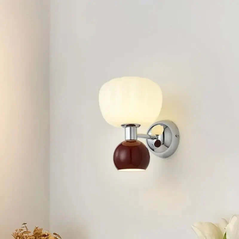 Nowoczesne Klosze Ścienne LED Kremowe do Wnętrz