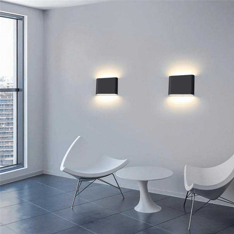 Nowoczesna Zewnętrzna Lampa Ścienna LED - Oświetlenie Góra i Dół