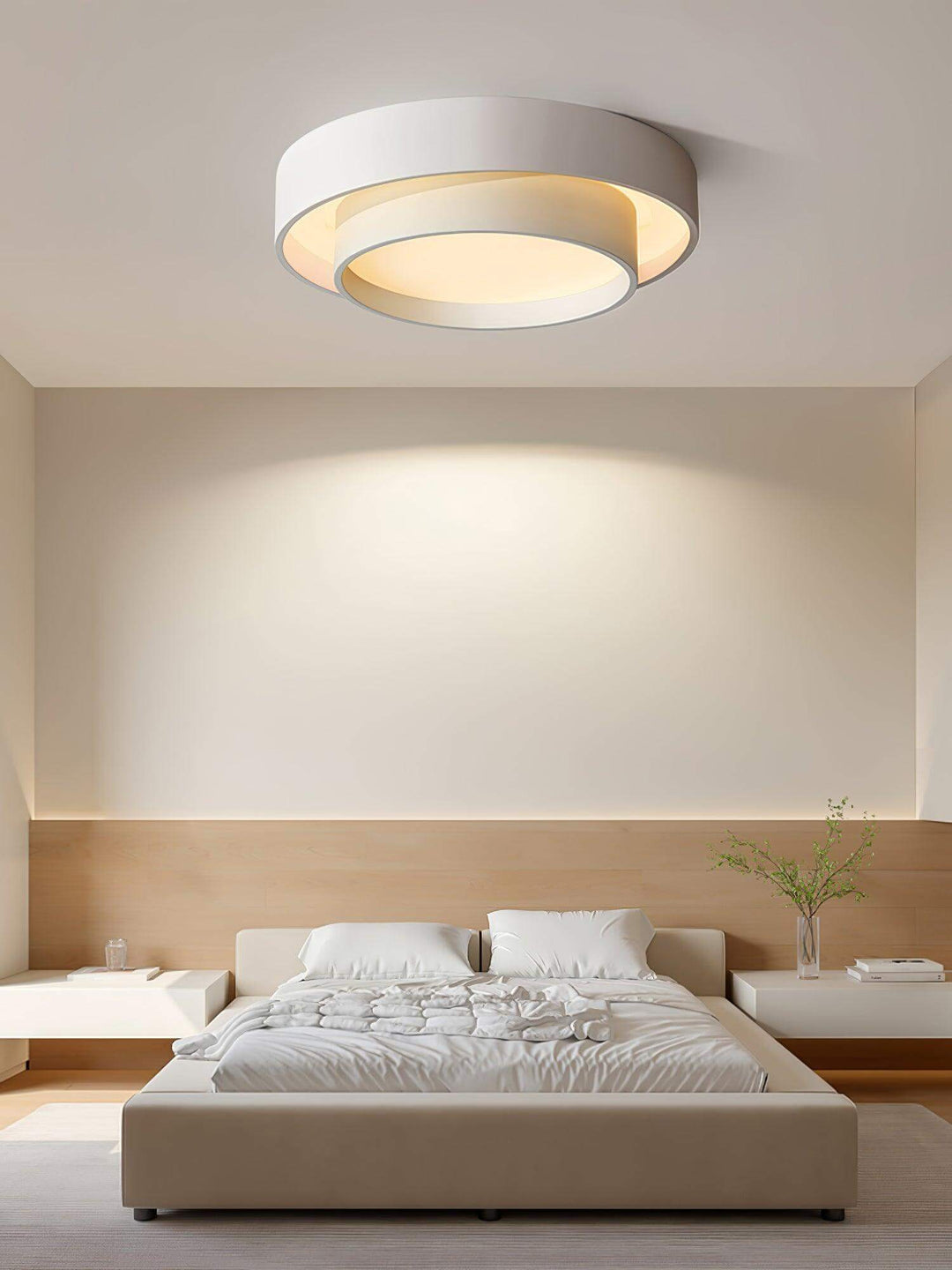 Lampa sufitowa LED w kolorze szarym