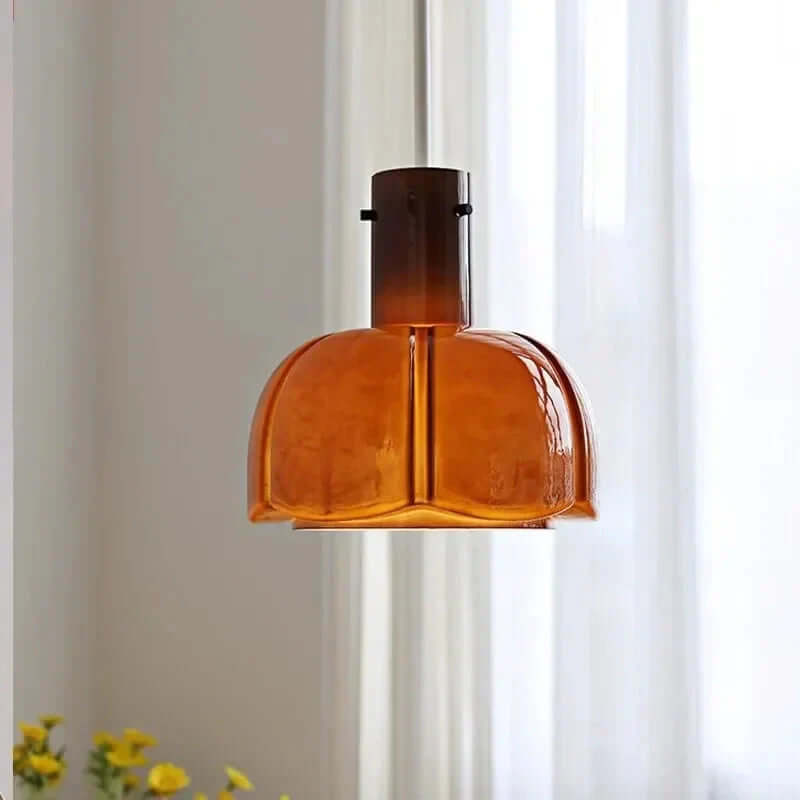 Lampa Wisząca LED w Stylu Nordyckim - Szklany Żyrandol