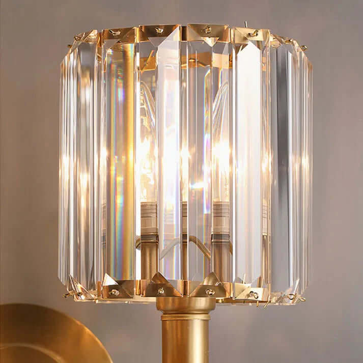 Luksusowa Kryształowa Lampa Ścienna Vintage
