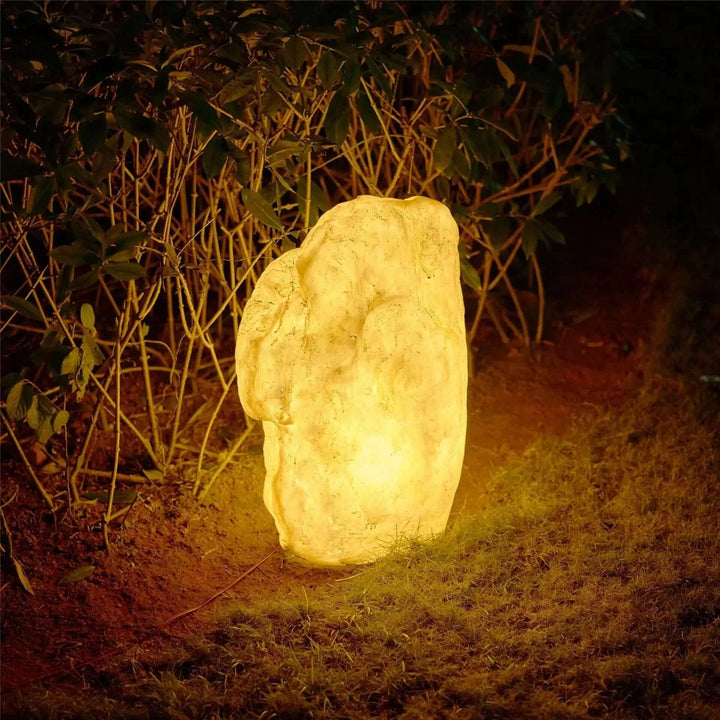 Zewnętrzna Lampa Kamienna – Solarne i Kablowe Oświetlenie IP65