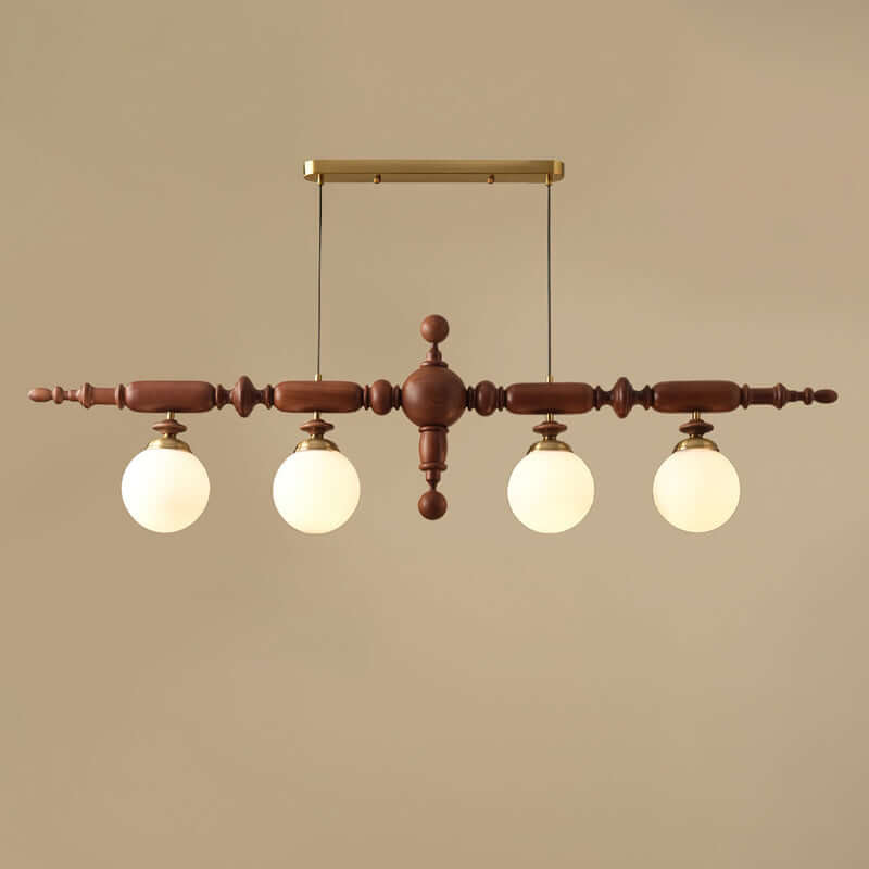 Żyrandol Drewniany Cambridge - Eleganckie Oświetlenie Tradycyjne