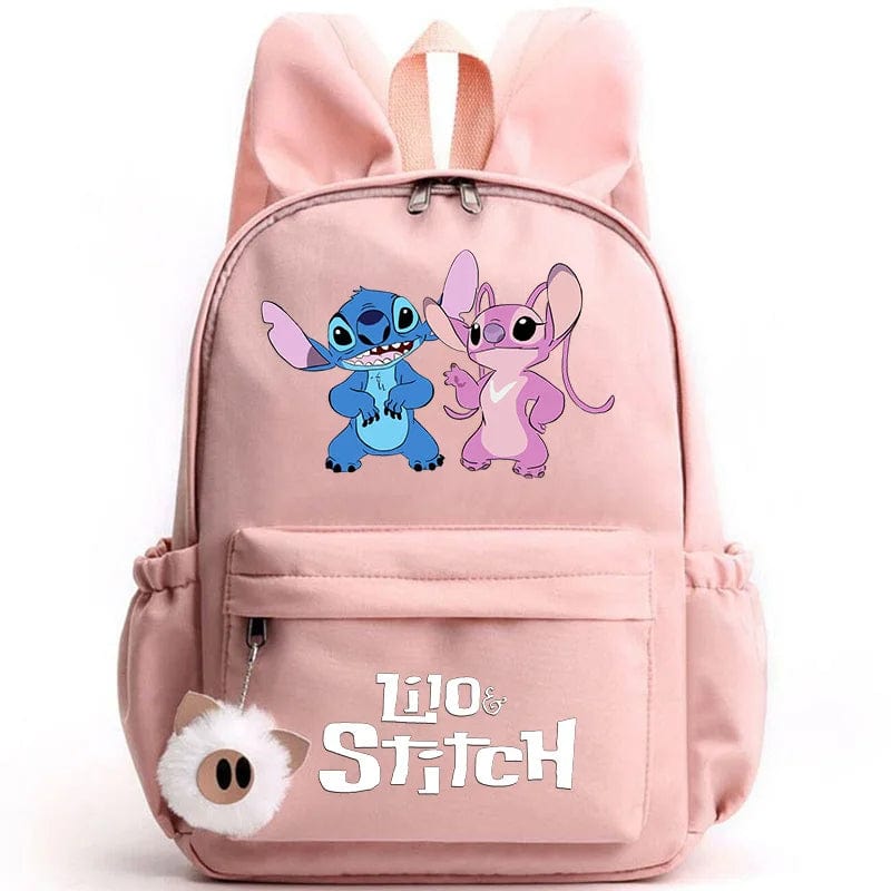 Niebieski plecak dziecięcy Stitch z zabawnym motywem i breloczkiem, praktyczny i uroczy design do szkoły.