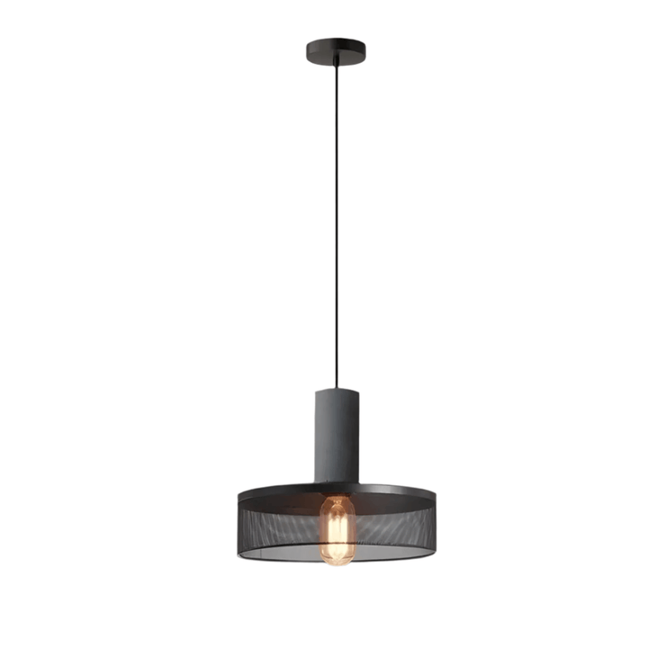 Przemysłowa lampa wisząca Loft - beton i żelazo