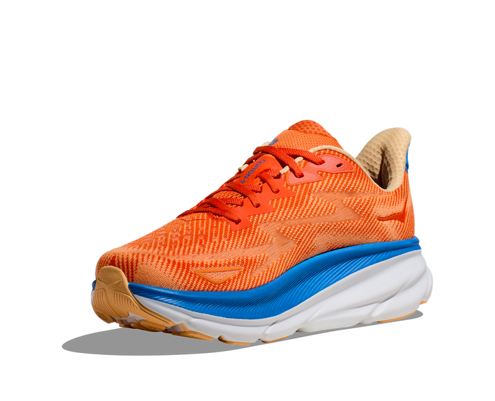 "Chaussures de course unisexes légères Hoka Clifton 9, design moderne, tige mesh respirant pour performance et confort"