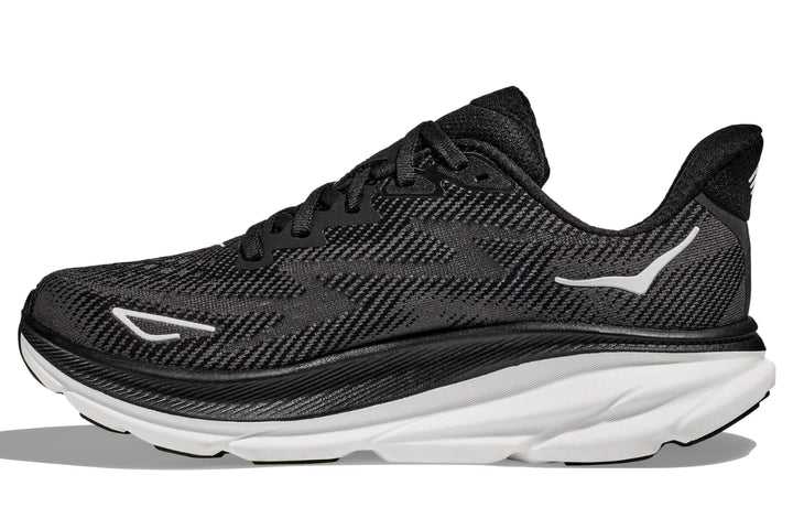 "Chaussures de course unisexes légères Hoka Clifton 9, design moderne, tige mesh respirant pour performance et confort"