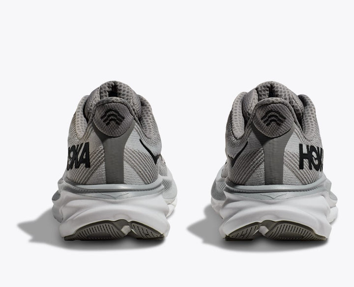 Unisexowe, lekkie buty do biegania Hoka Clifton 9, nowoczesny design, oddychająca cholewka z siateczki dla wydajności i komfortu.