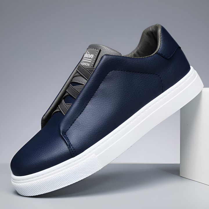 Wysokiej jakości męskie skórzane sneakersy, komfortowe i przewiewne, o ponadczasowym kroju.