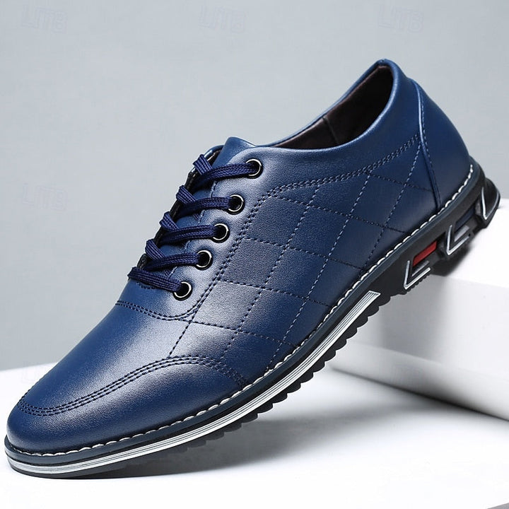 Miękkie, brązowe skórzane buty męskie, elegancki design i dzienna elegancja, idealne na każdą okazję.