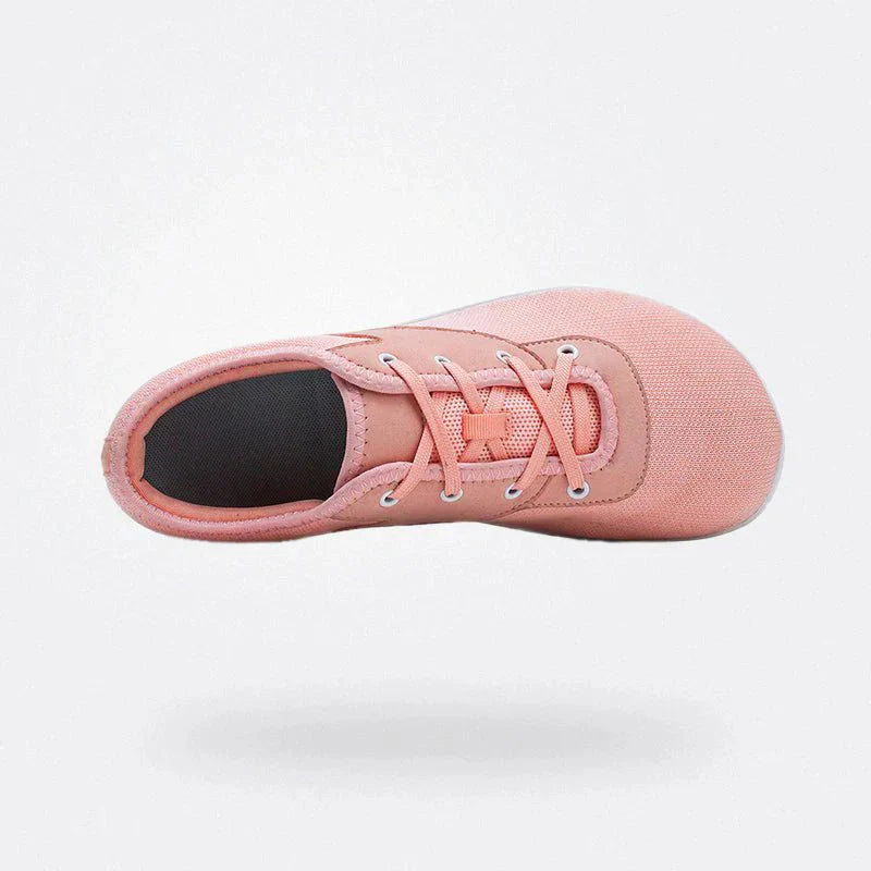 Wygodne buty damskie na halluksy, z amortyzowaną podeszwą, elegancki design, dostępne w kolorach beżowym, szarym, czarnym, różowym.