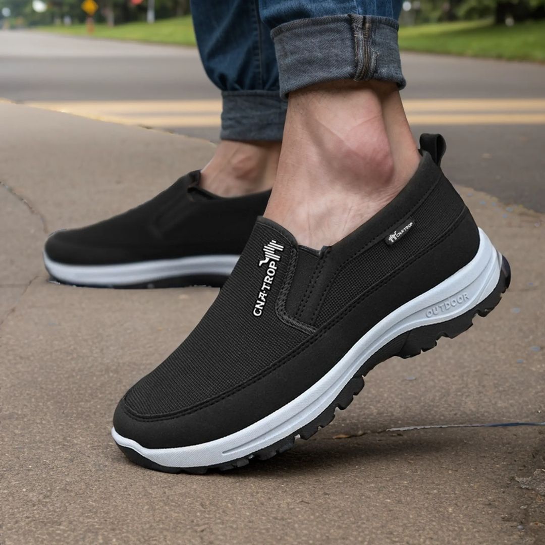 Męskie buty ortopedyczne zapewniające komfort, nowoczesny design, antypoślizgowa podeszwa, idealne na co dzień, dostępne w różnych kolorach.