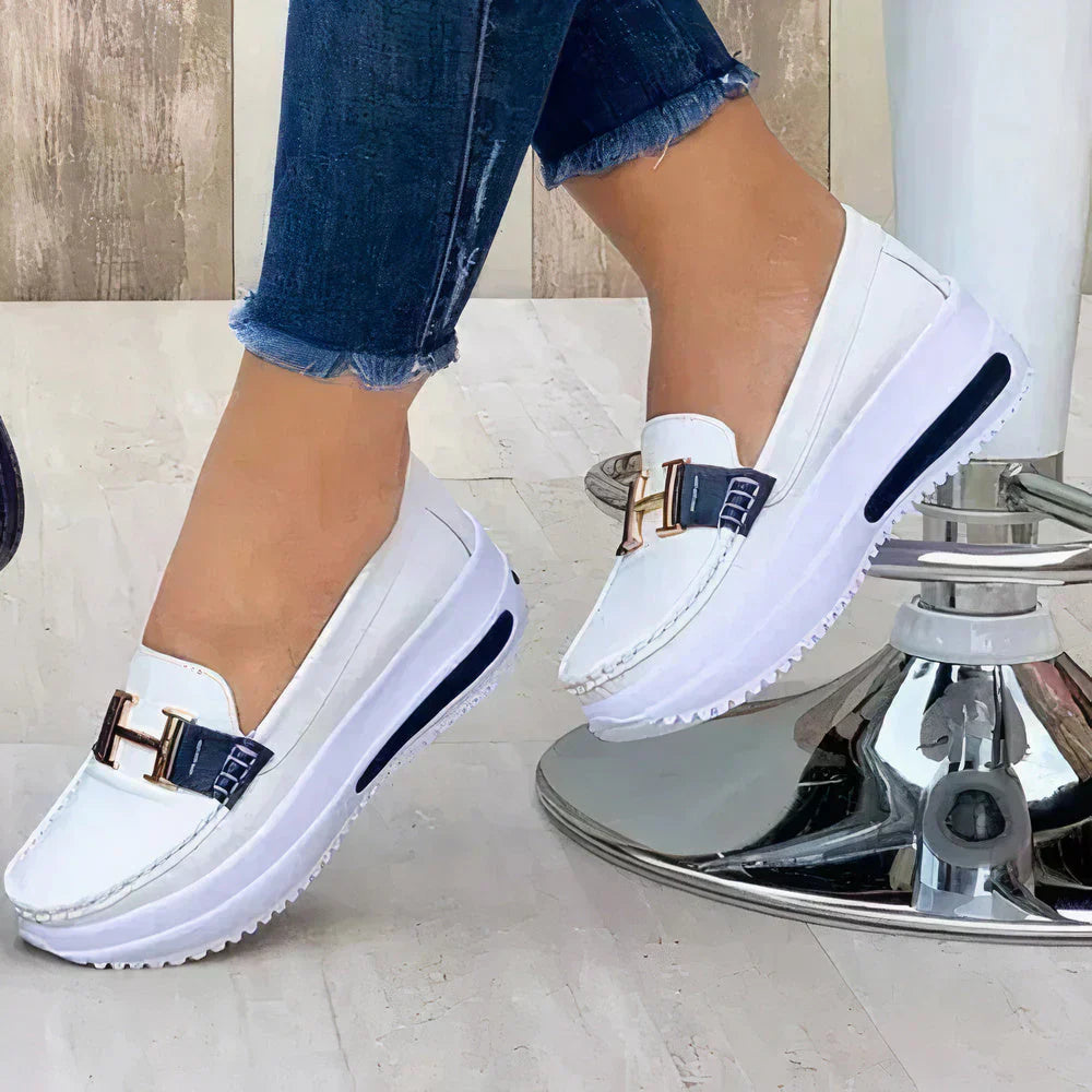 Damskie buty ortopedyczne, eleganckie buty wsuwane, nowoczesny design, ergonomiczny komfort do codziennego użytku.