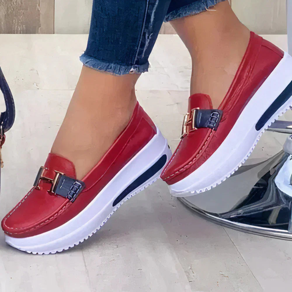Damskie buty ortopedyczne, eleganckie buty wsuwane, nowoczesny design, ergonomiczny komfort do codziennego użytku.