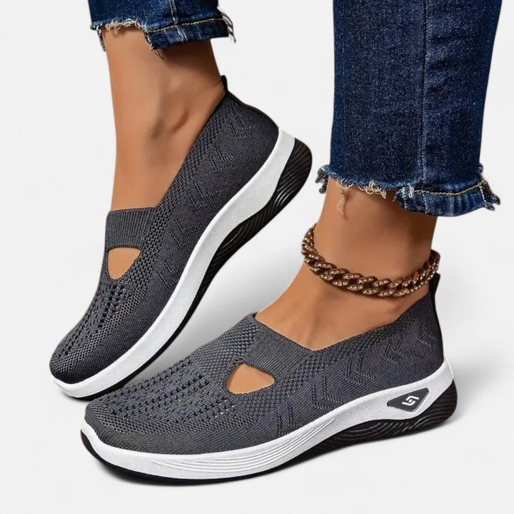 Damskie lekkie buty ortopedyczne, nowoczesny design bez sznurowadeł, wygoda i ergonomiczne wsparcie.