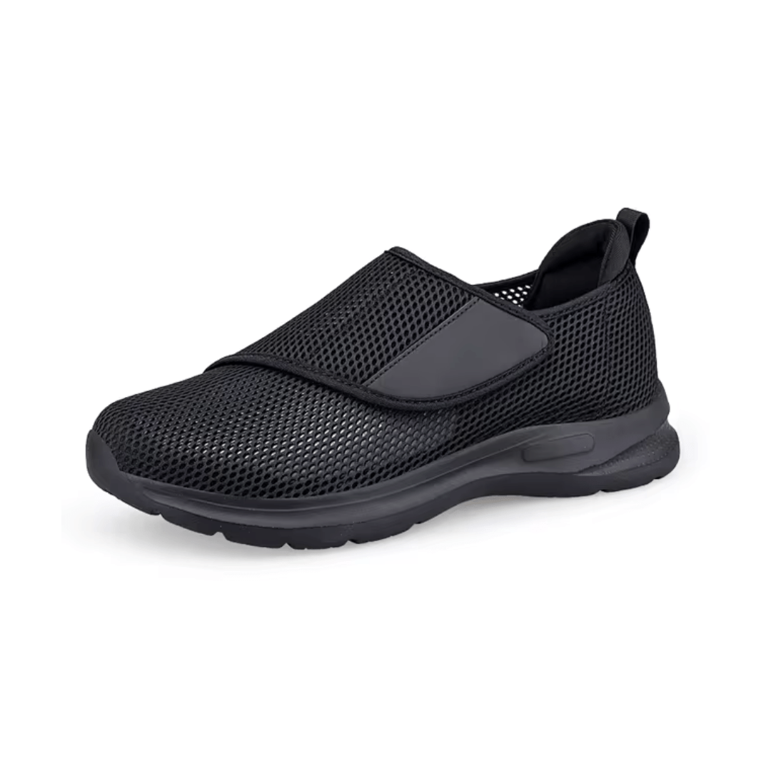 Eleganckie i wygodne buty ortopedyczne dla kobiet z szerokimi stopami, wykonane z elastycznych materiałów.