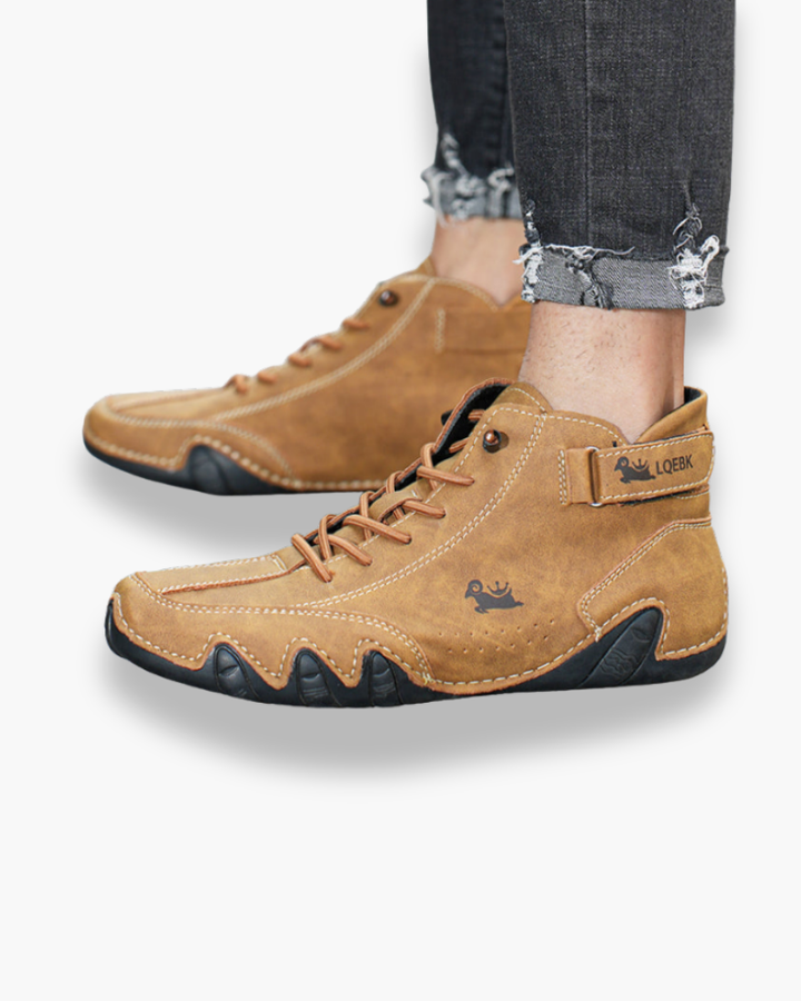 Męskie buty barefoot, wodoodporne, antypoślizgowe, zapewniające naturalny komfort na zróżnicowanym terenie.