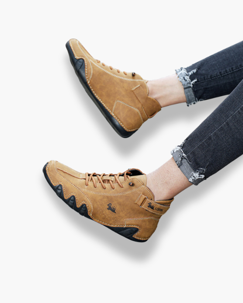 Męskie buty barefoot, wodoodporne, antypoślizgowe, zapewniające naturalny komfort na zróżnicowanym terenie.