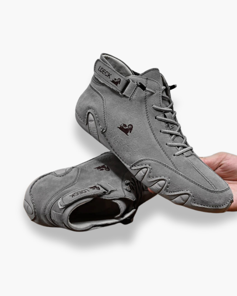 Męskie buty barefoot, wodoodporne, antypoślizgowe, zapewniające naturalny komfort na zróżnicowanym terenie.