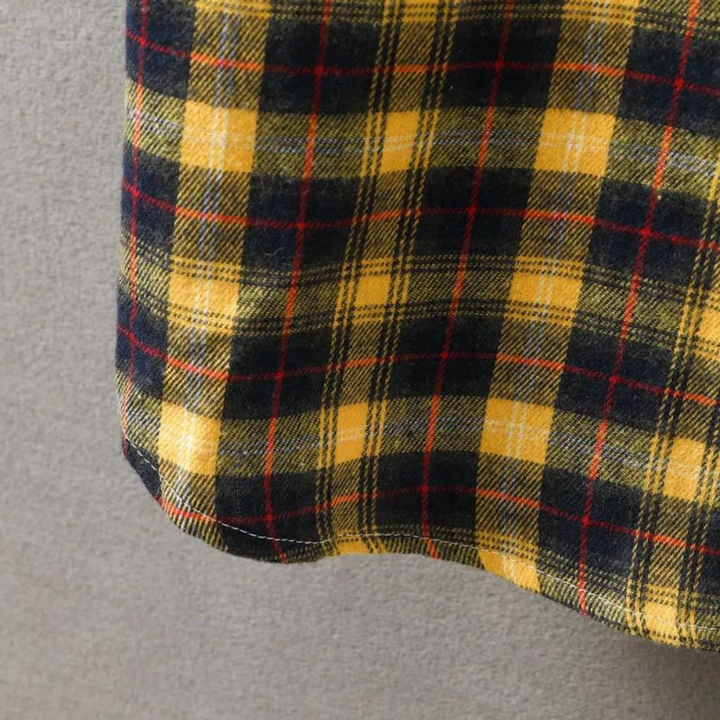 Luksusowa męska koszula w kratę, elegancka i wygodna, z mieszanki bawełny, idealna do casualowego, chic stylu.